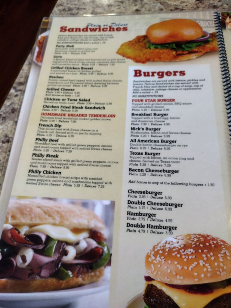 Country-Aire Restaurant Menu 3