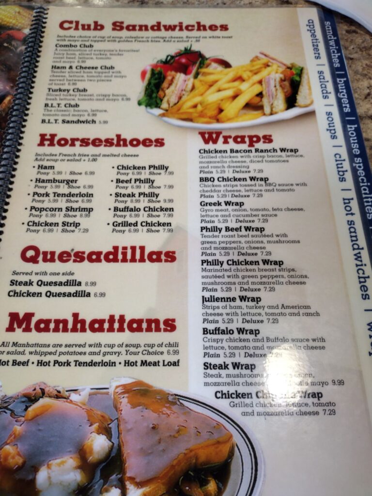 Country-Aire Restaurant Menu 7